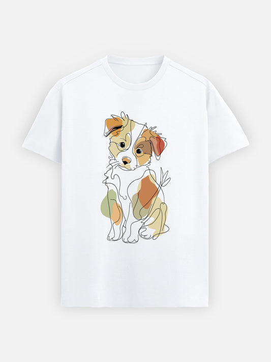 Pastel Line Dog: Light Mark