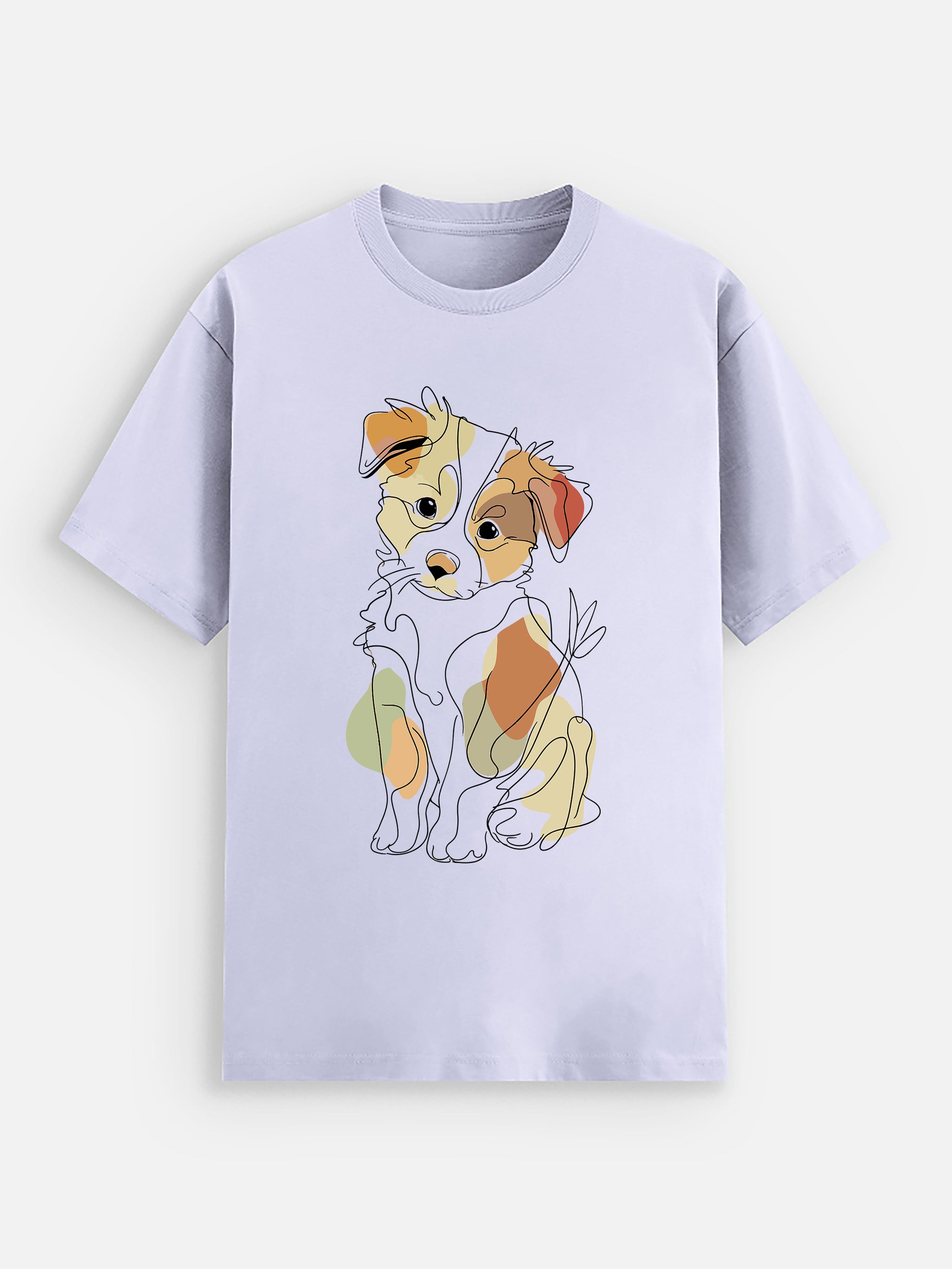 Pastel Line Dog: Soft Accent
