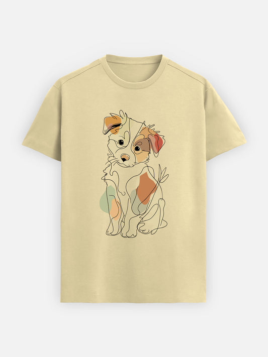 Pastel Line Dog: Light Mark