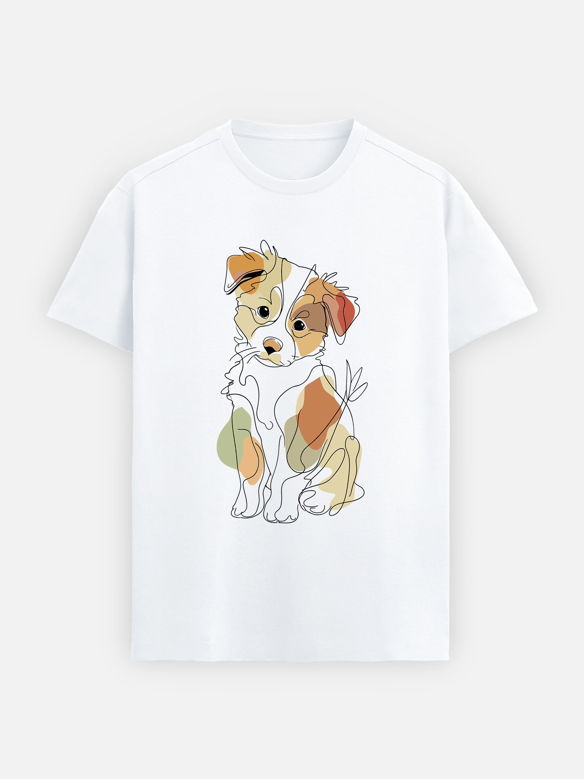 Pastel Line Dog: Light Mark